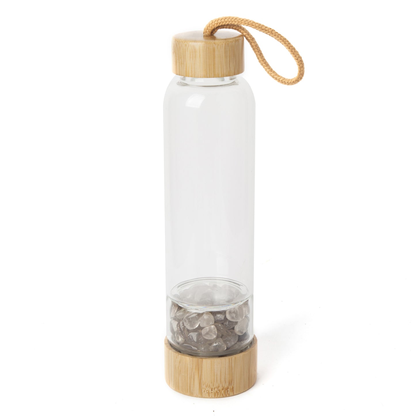 Natural crystal gravel water bottle